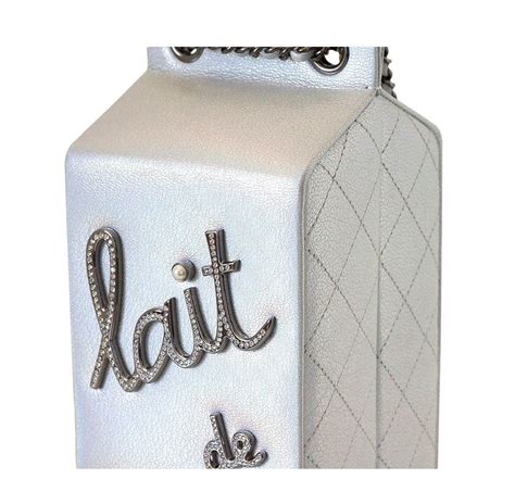 chanel milk carton bag replica|chanel milk carton bag silver.